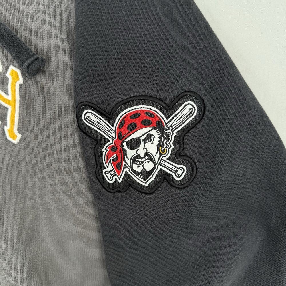 Vintage Y2K Pittsburgh Pirates Baseball MLB Majestic L Hoodie Sweatshirt Jacket - Picture 3 of 10